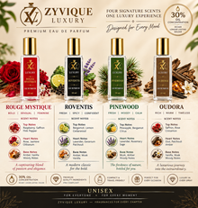 ZYVIQUE Unisex Perfume Gift Set — 4 × 20 ml